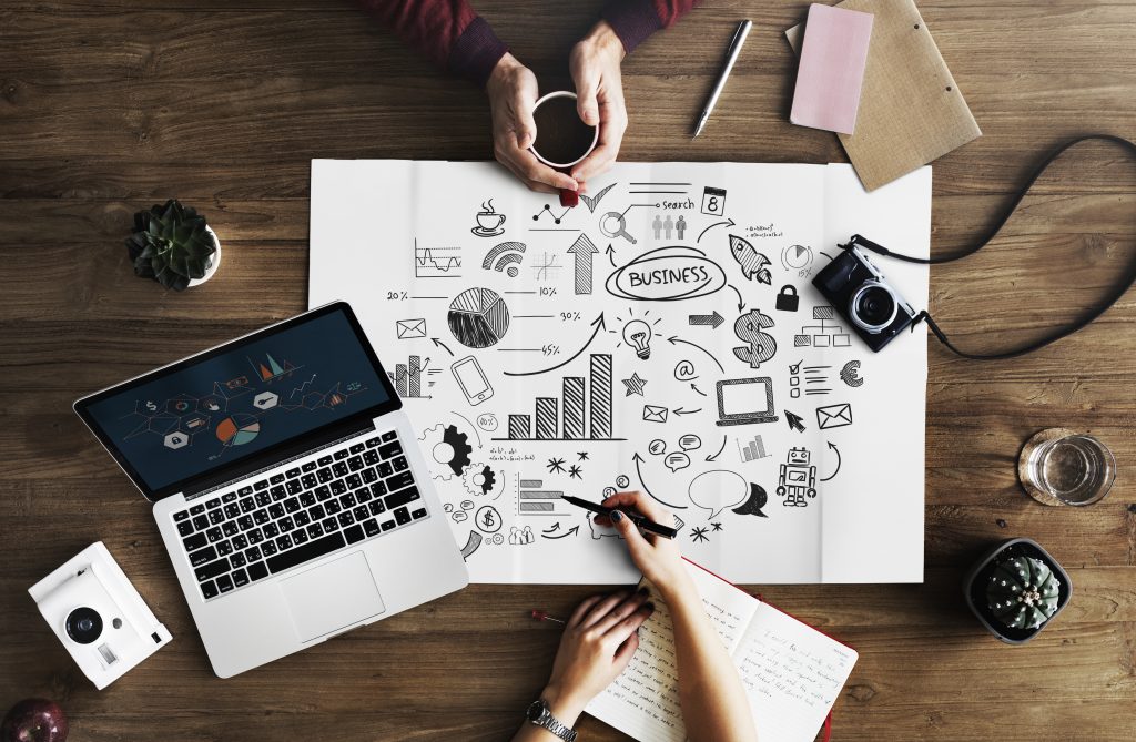 Website mit klarer visueller Hierarchie und hervorgehobenem Call-to-Action