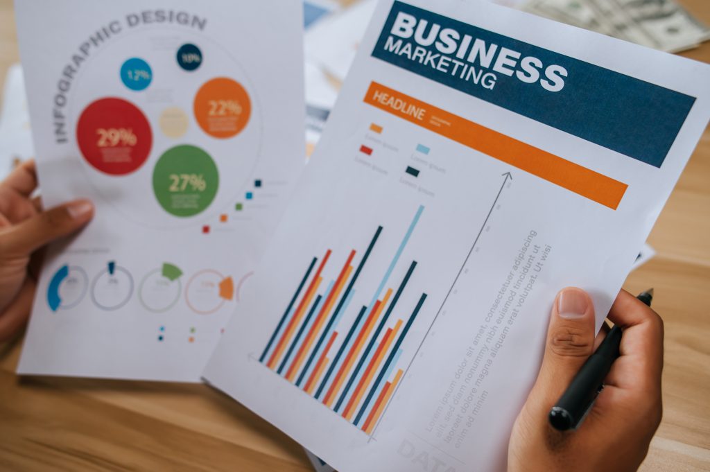 Marketing-Team plant digitale Marketingstrategie